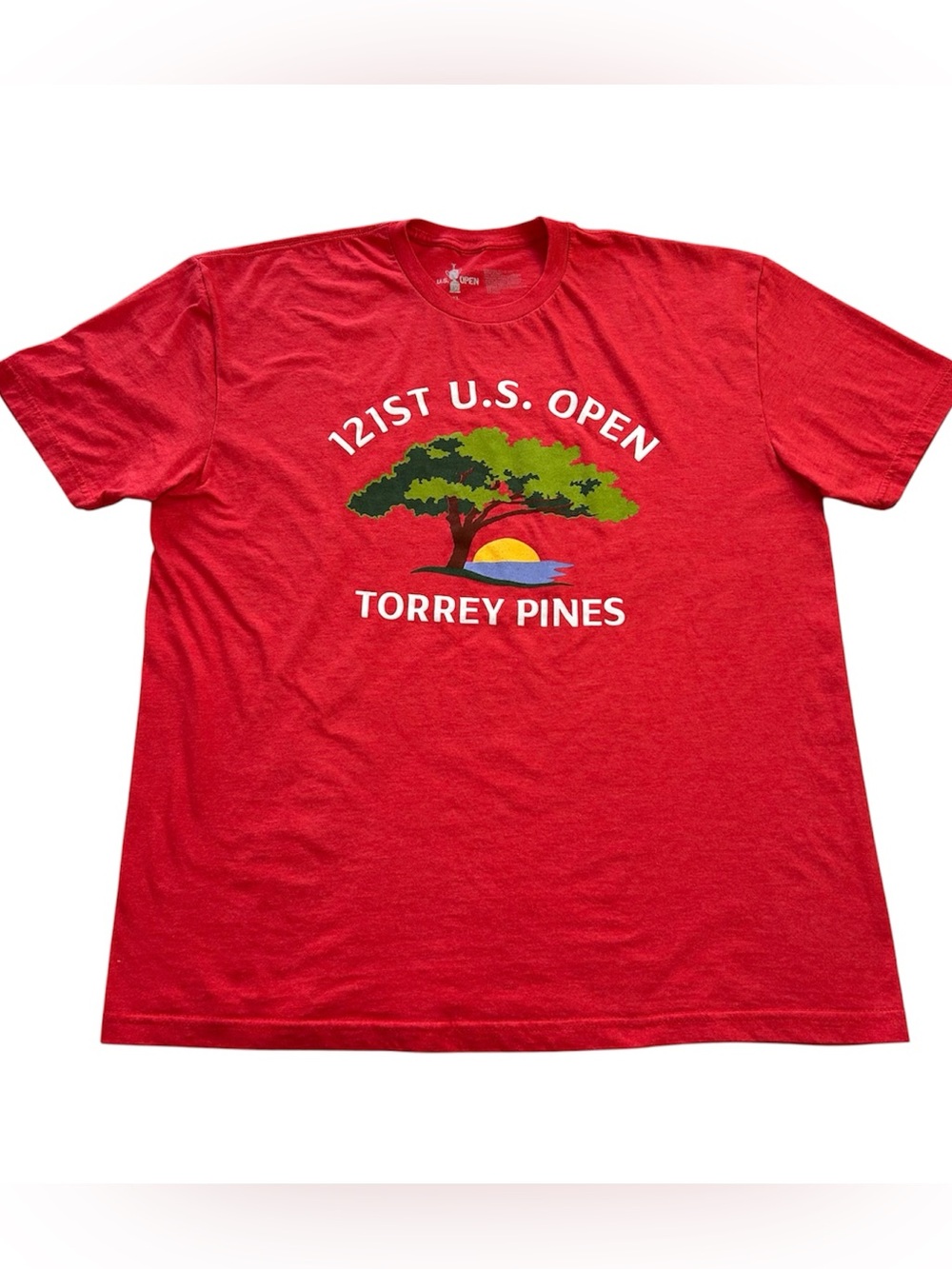 121st US Open Torrey Pines Golf T-Shirt Men's 2XL Official Licensed Gray 2021